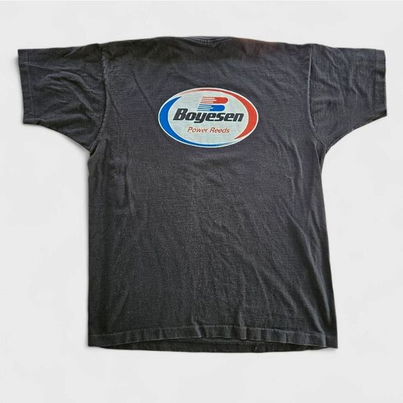 Vintage Boyesen Power Reeds Promotional Gearhead Mechanic Graphic Tee T-Shirt XL - Picture 2 of 10